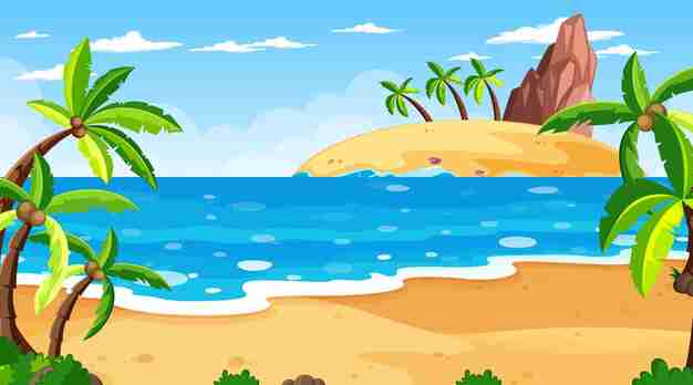 Beach Cartoon Images - Free Download on Clipart Library - Clip Art Library