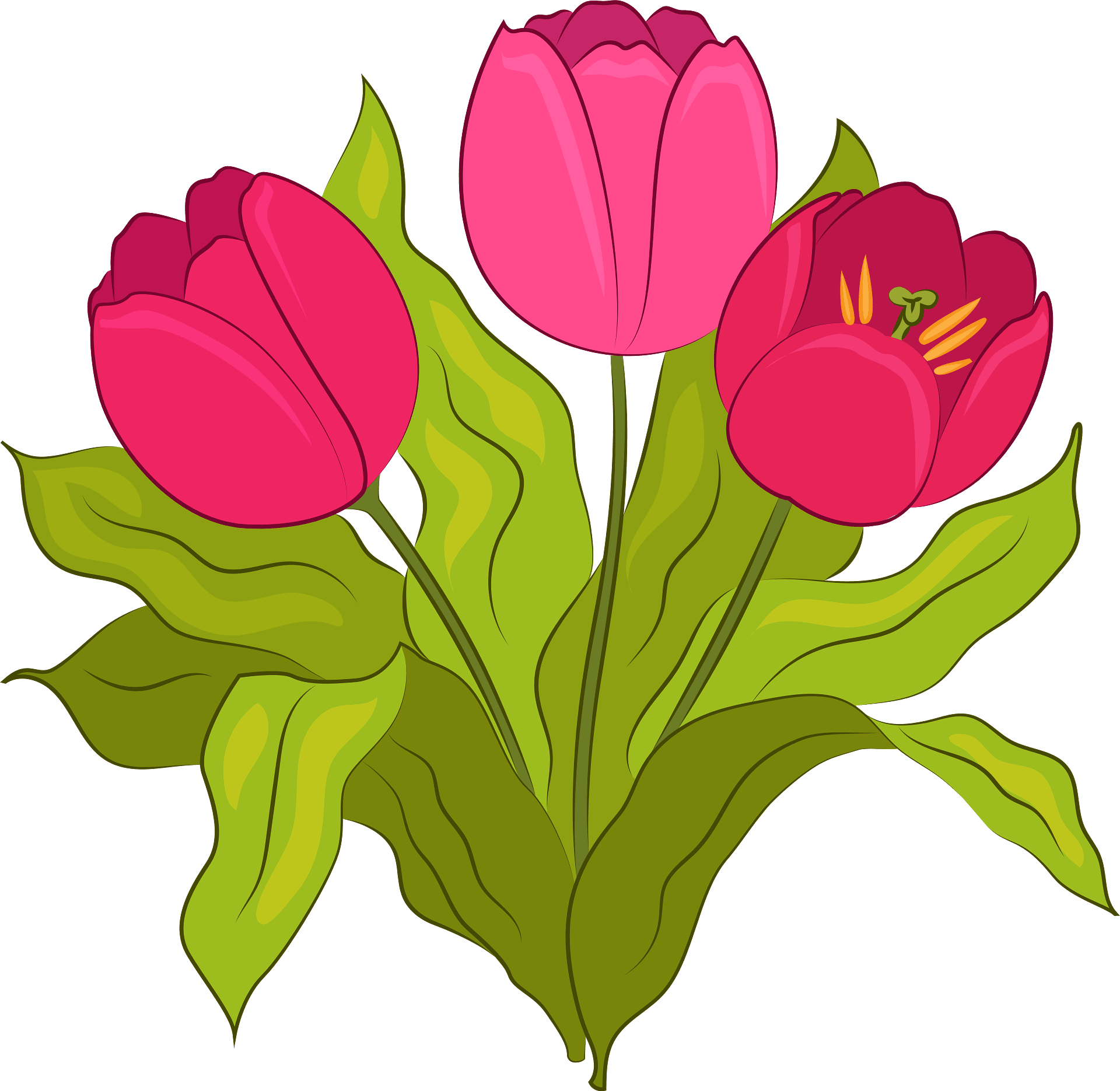Free Clip Art Flowers Tulips Free Tulip Clipart Free - Tulip - Clip Art ...