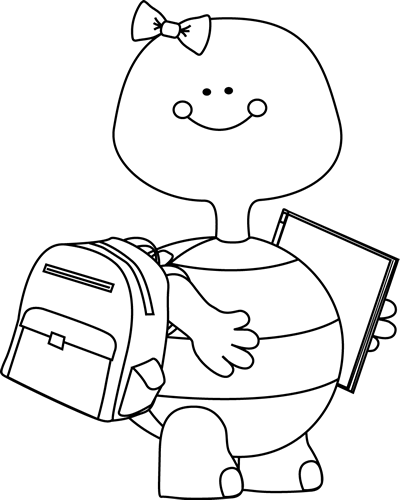 Back-to-School Turtle Clipart - Free Printable & SVG Download