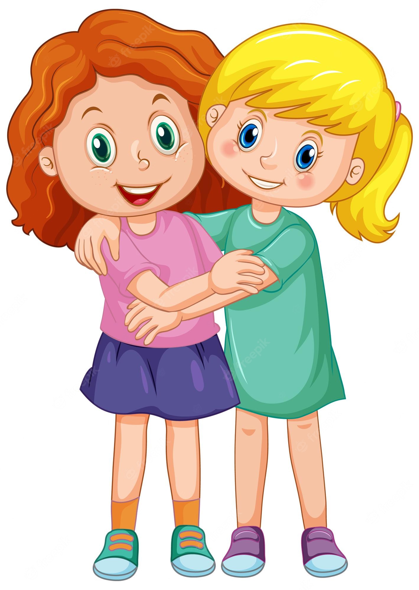 Twin Sisters Clip Art Image - Clip Art Library