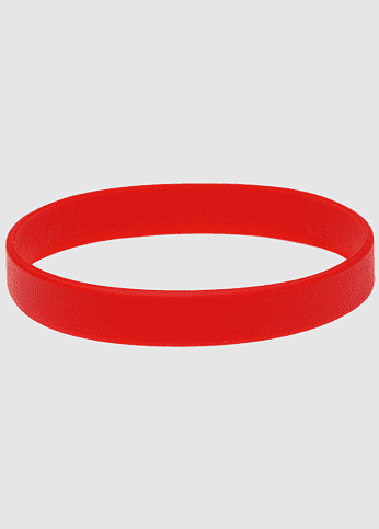 Red Silicone Wristband - Durable, Customizable & Comfortable