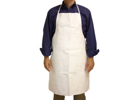 White Full-Length Bib Apron - Durable & Professional Kitchen Wear