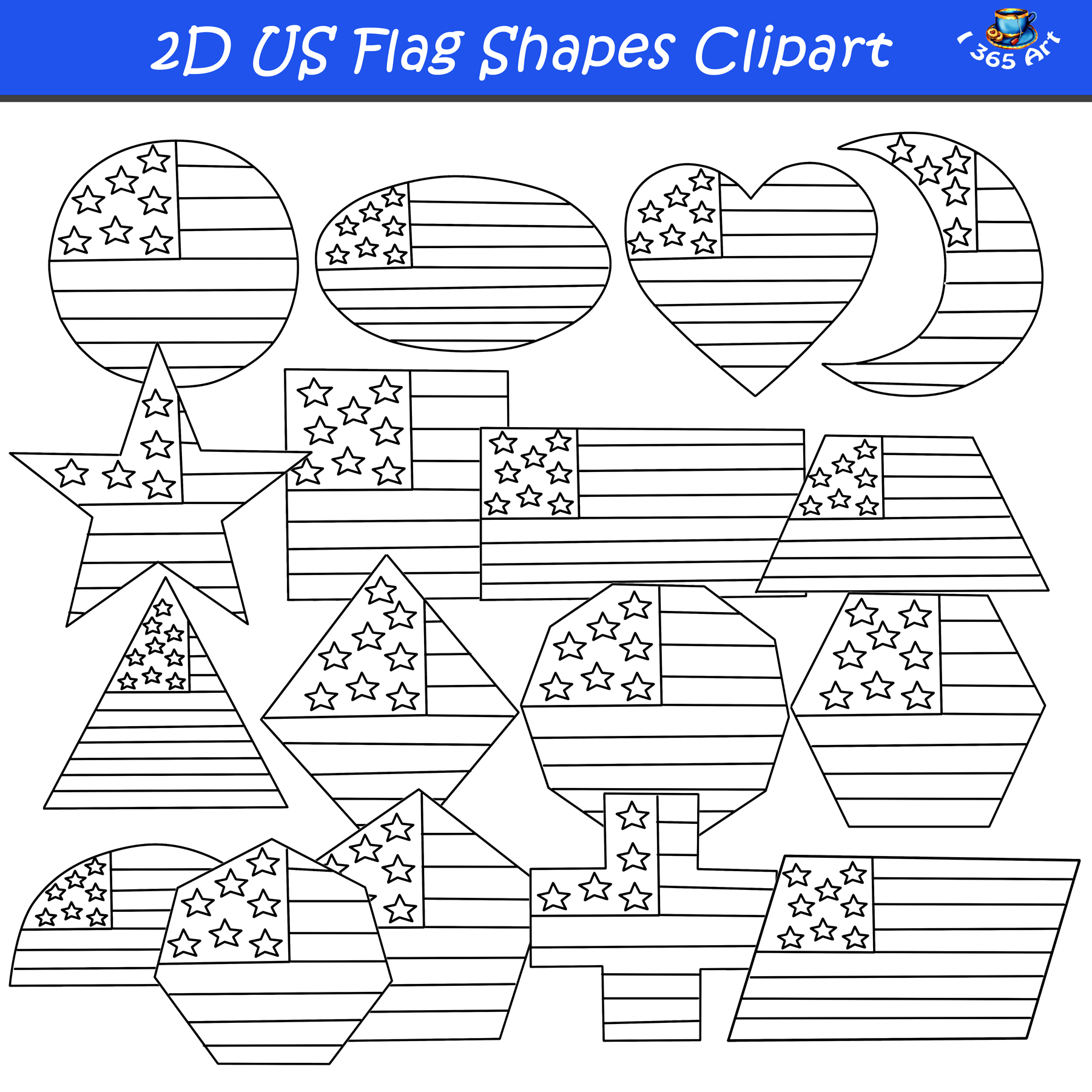 Polygon Shapes Clipart Black And White  Clipart Library