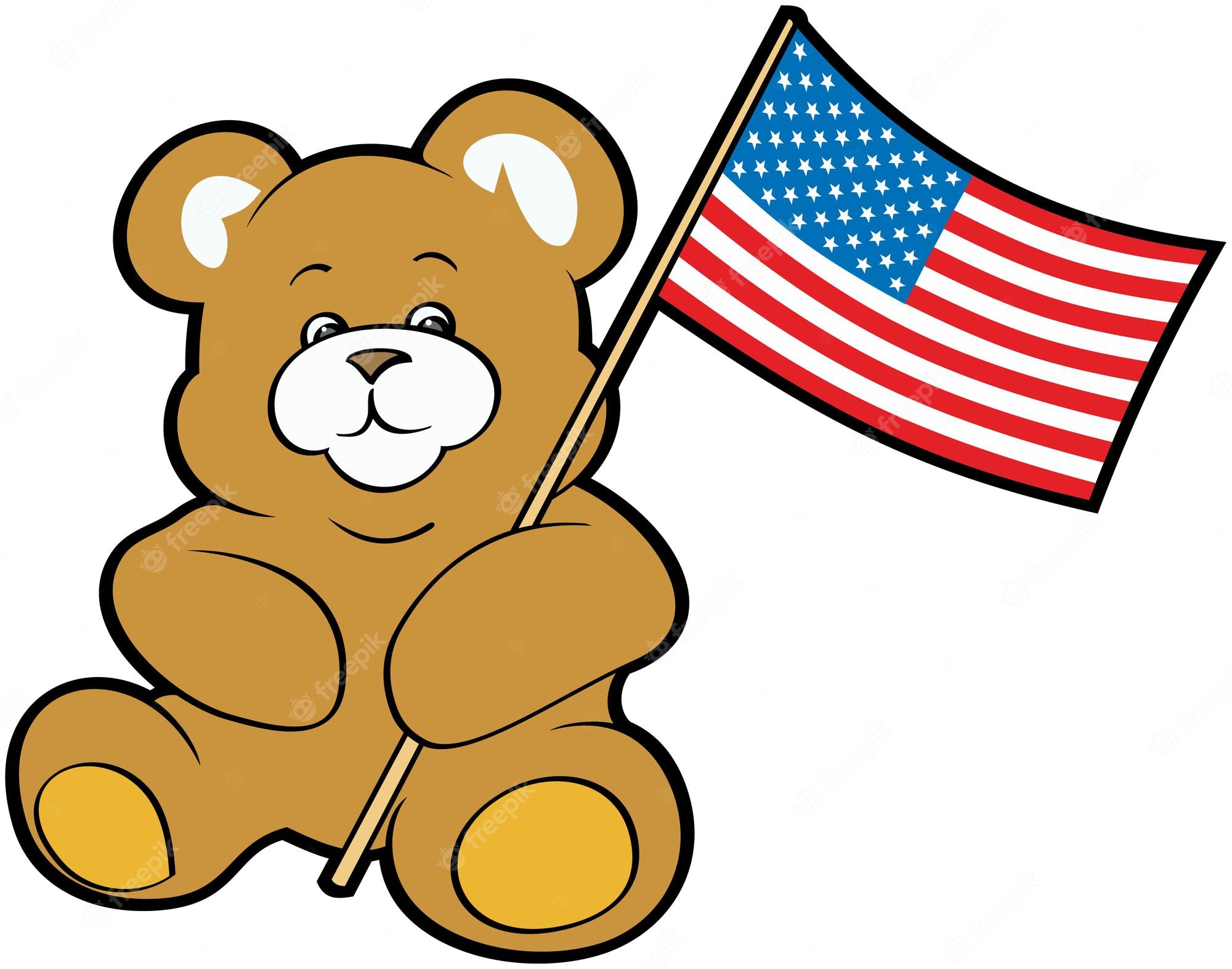 patriotic bears - Clip Art Library
