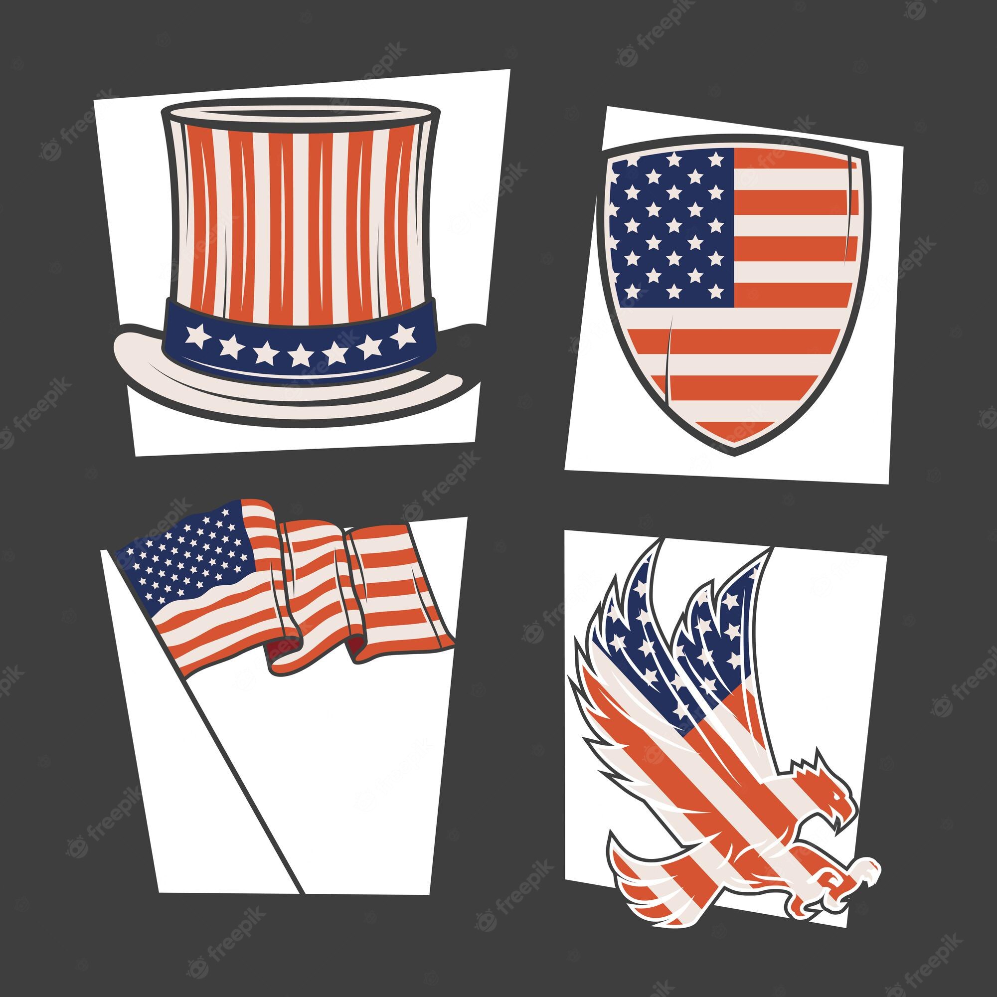 American Flag Vector Design Images Cartoons American Flag Clip Art 
