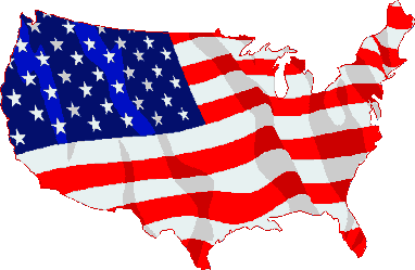 USA Flag Map - Patriotic Symbol of National Unity and Identity