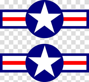 US Army Air Forces (USAAF) roundel insignia with white star in blue circle flanked by red-white-blue stripes.