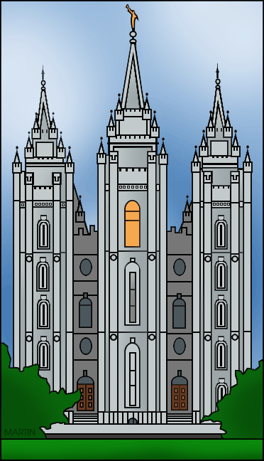 Salt Lake Temple Illustration - Iconic LDS Temple Artwork