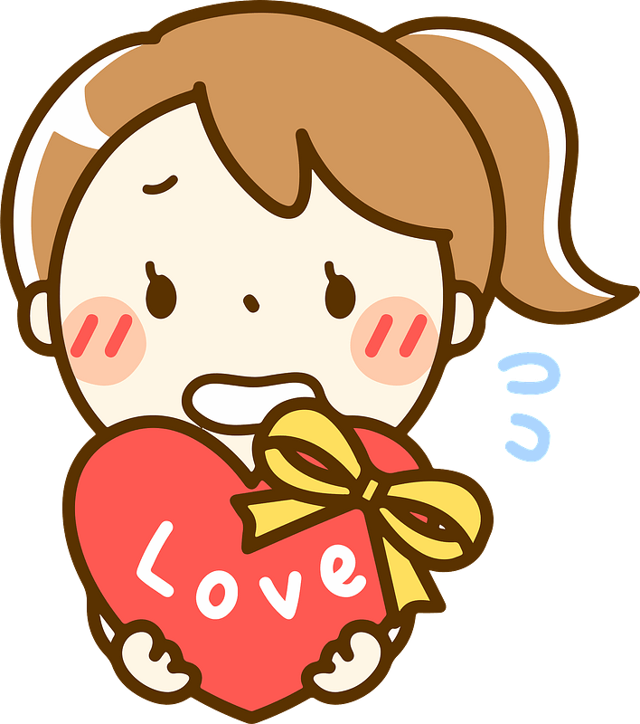 Cute Love Heart Gift Illustration - Free Download for Valentine’s & Romance Content