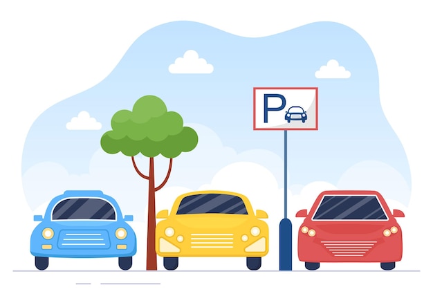 Car parking pinpoint blue icon map Royalty Free Vector Image