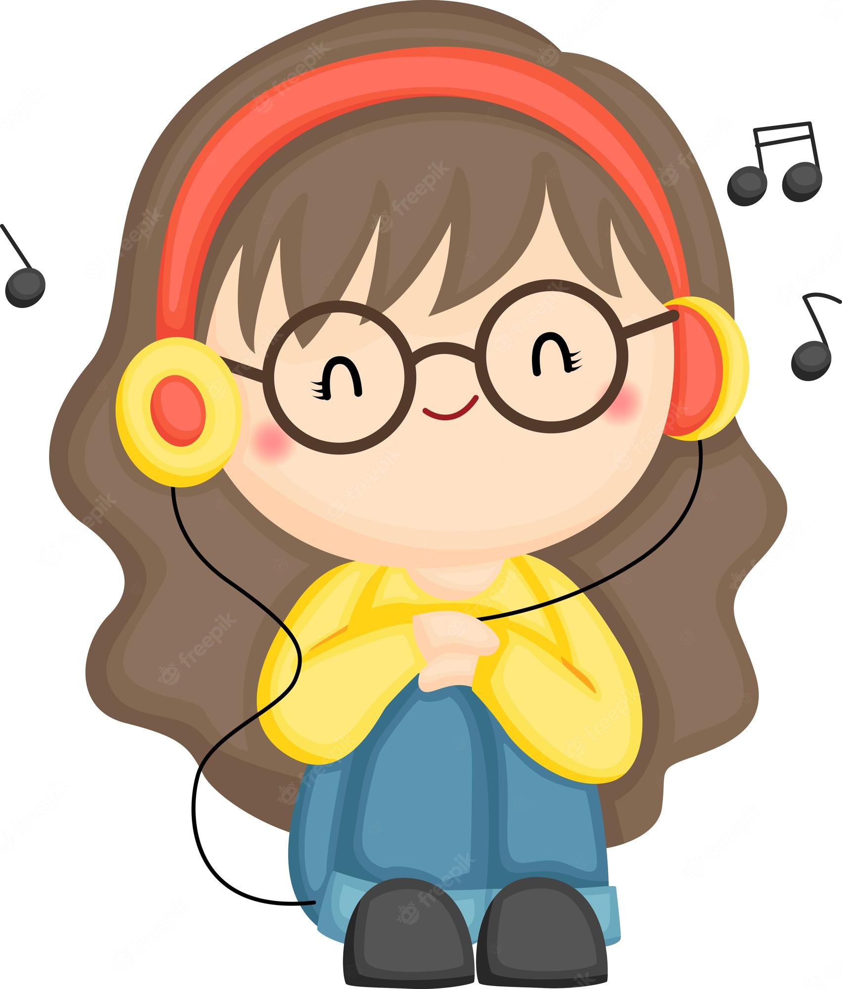 listen to music - Clip Art Library