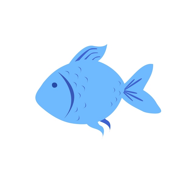 blue fish clip art