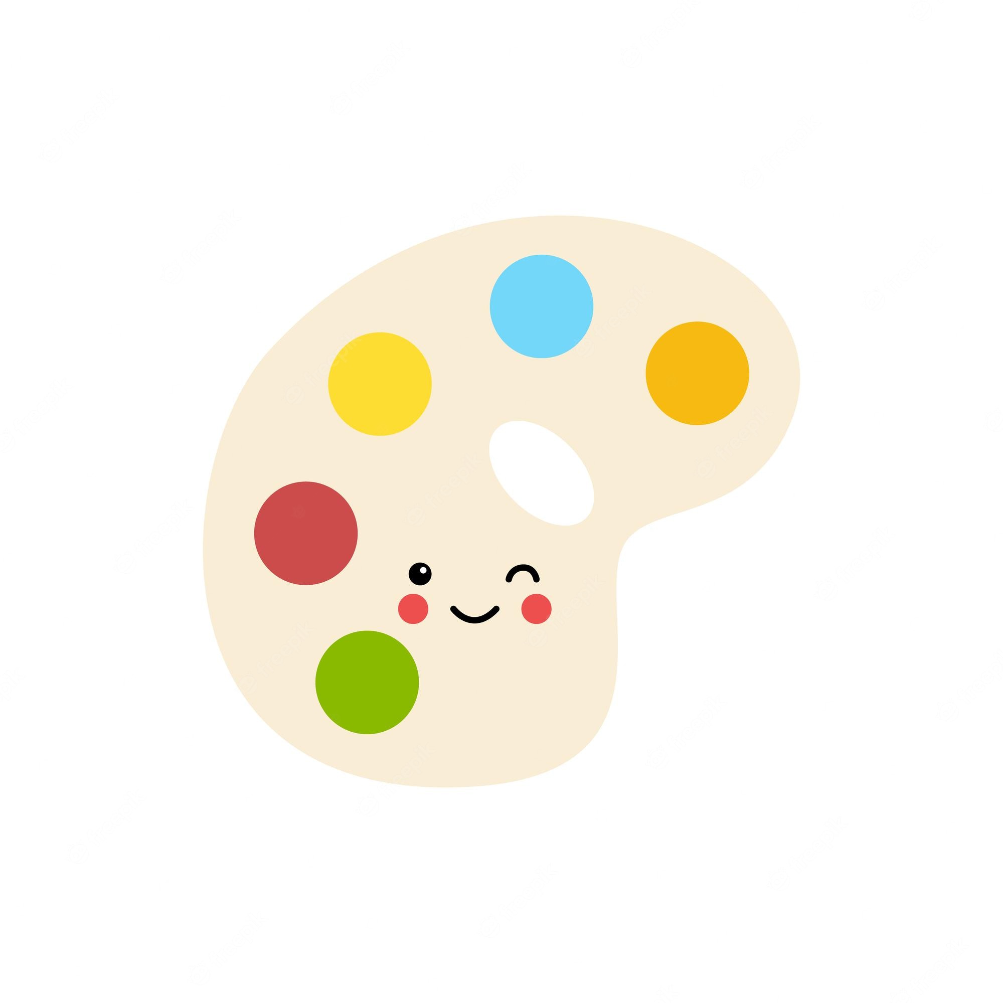 Paint palette clipart. Free download transparent .PNG