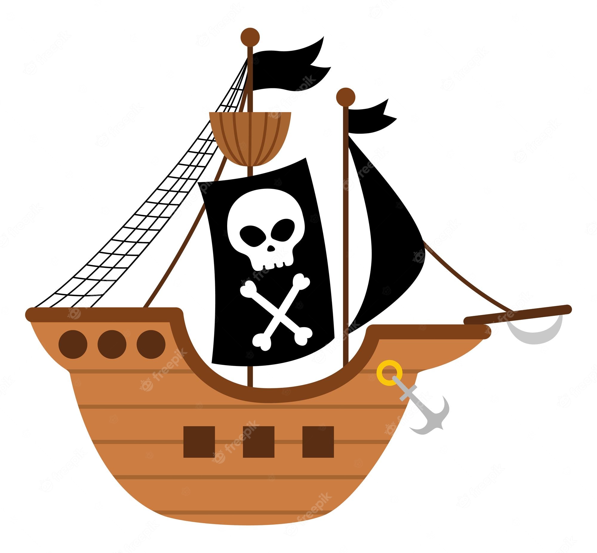 Cartoon Pirate Ship PNG, Vector, PSD, and Clipart With Transparent ...