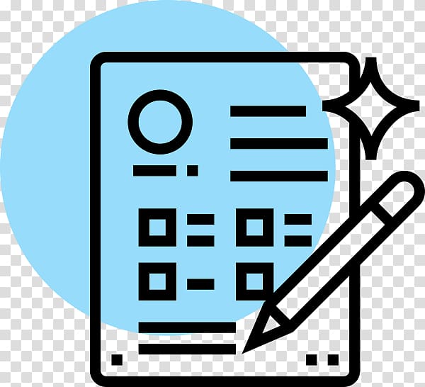 Checklist icon with pencil and sparkle, symbolizing task completion or form filling.