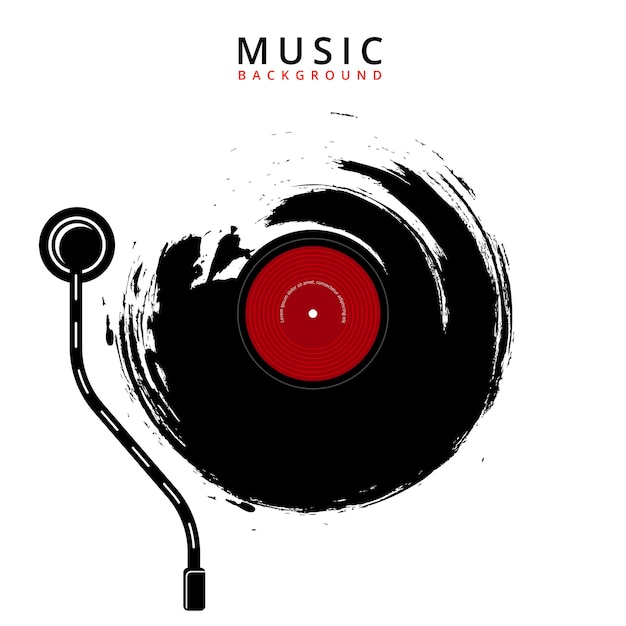 Music Background - Vinyl Record Art for Creative Projects