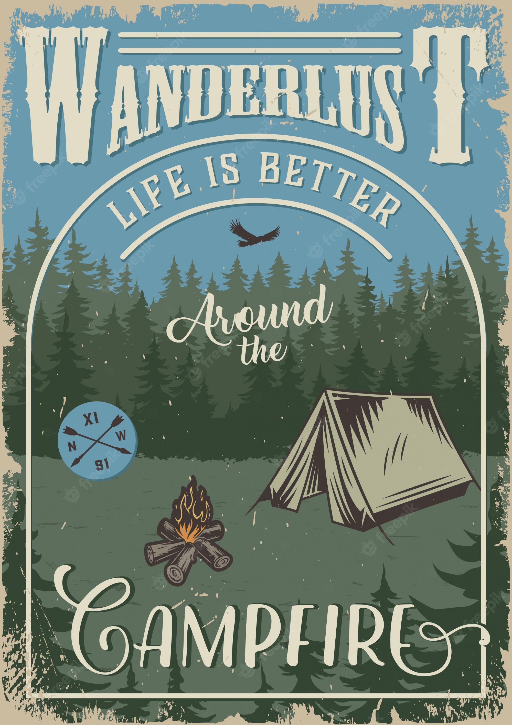 Free Wallpaper Vintage Campers - WallpaperSafari | Retro camping - Clip ...