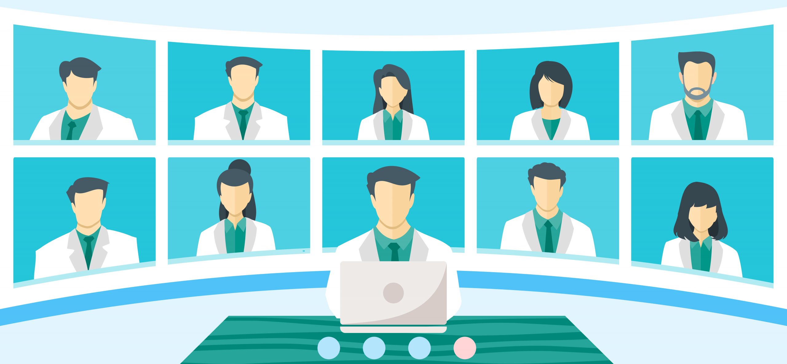 Remote Healthcare Collaboration - Virtual Medical Team Meeting