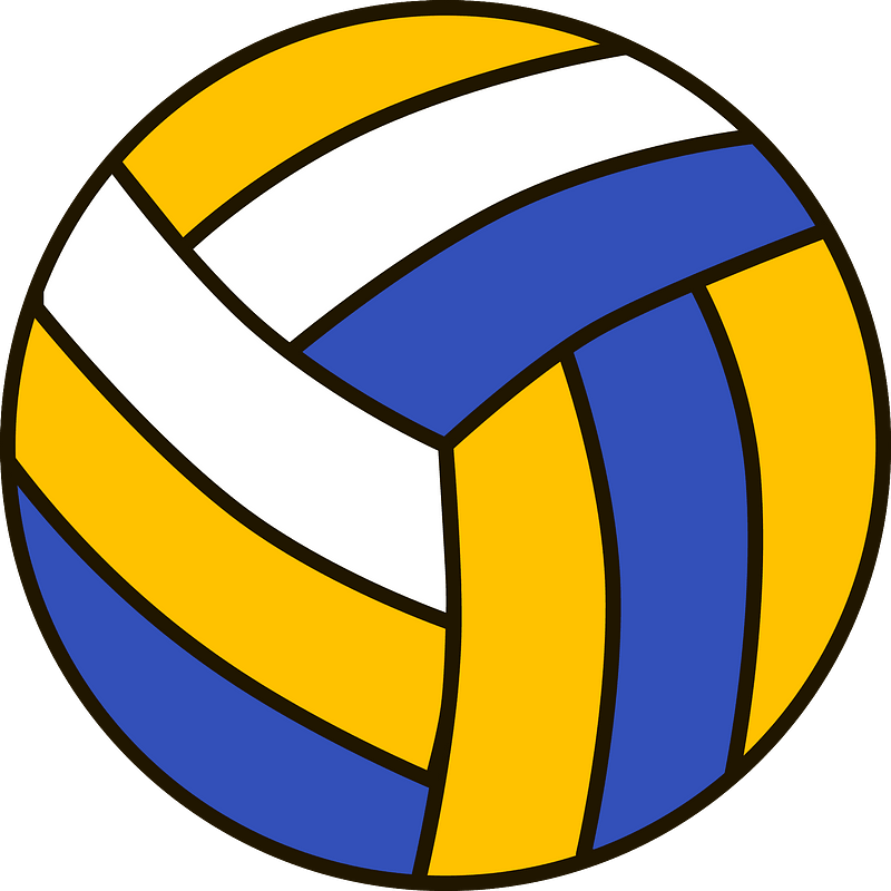 Volleyball SVG, Sports Clipart, Volleyball Cut File, Dxf, Png, Custom ...