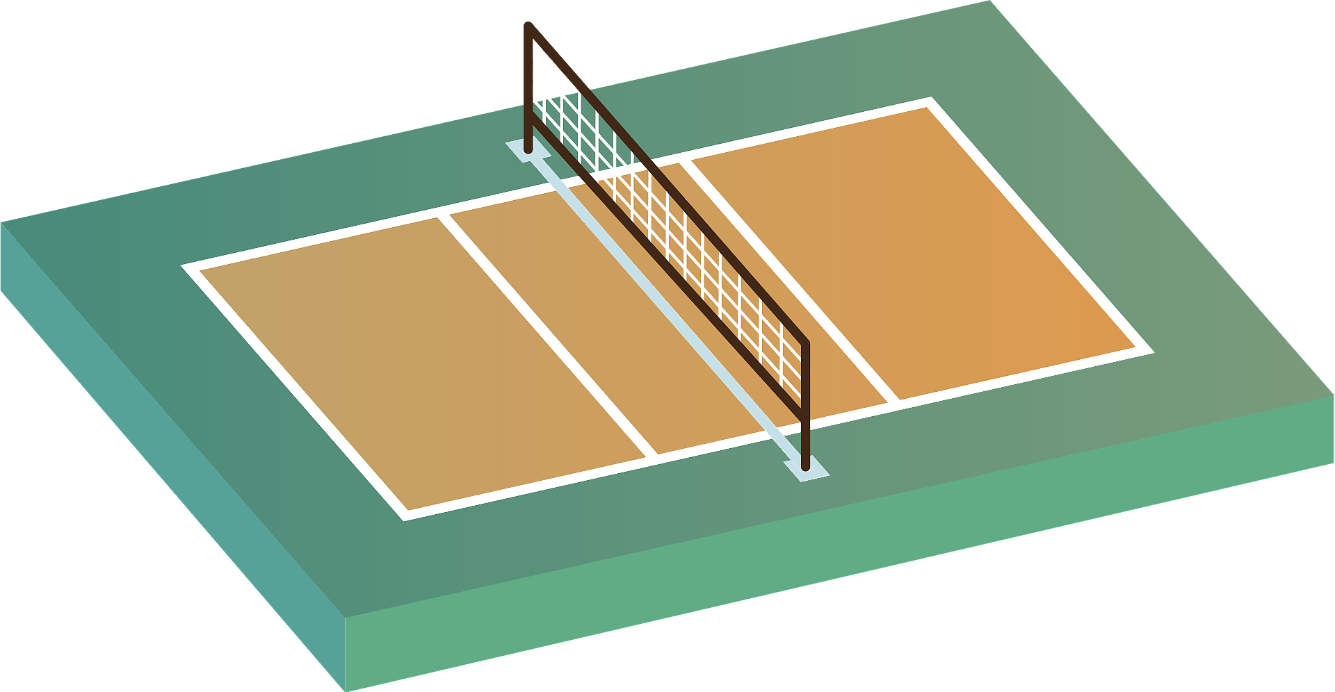 volleyball courts - Clip Art Library