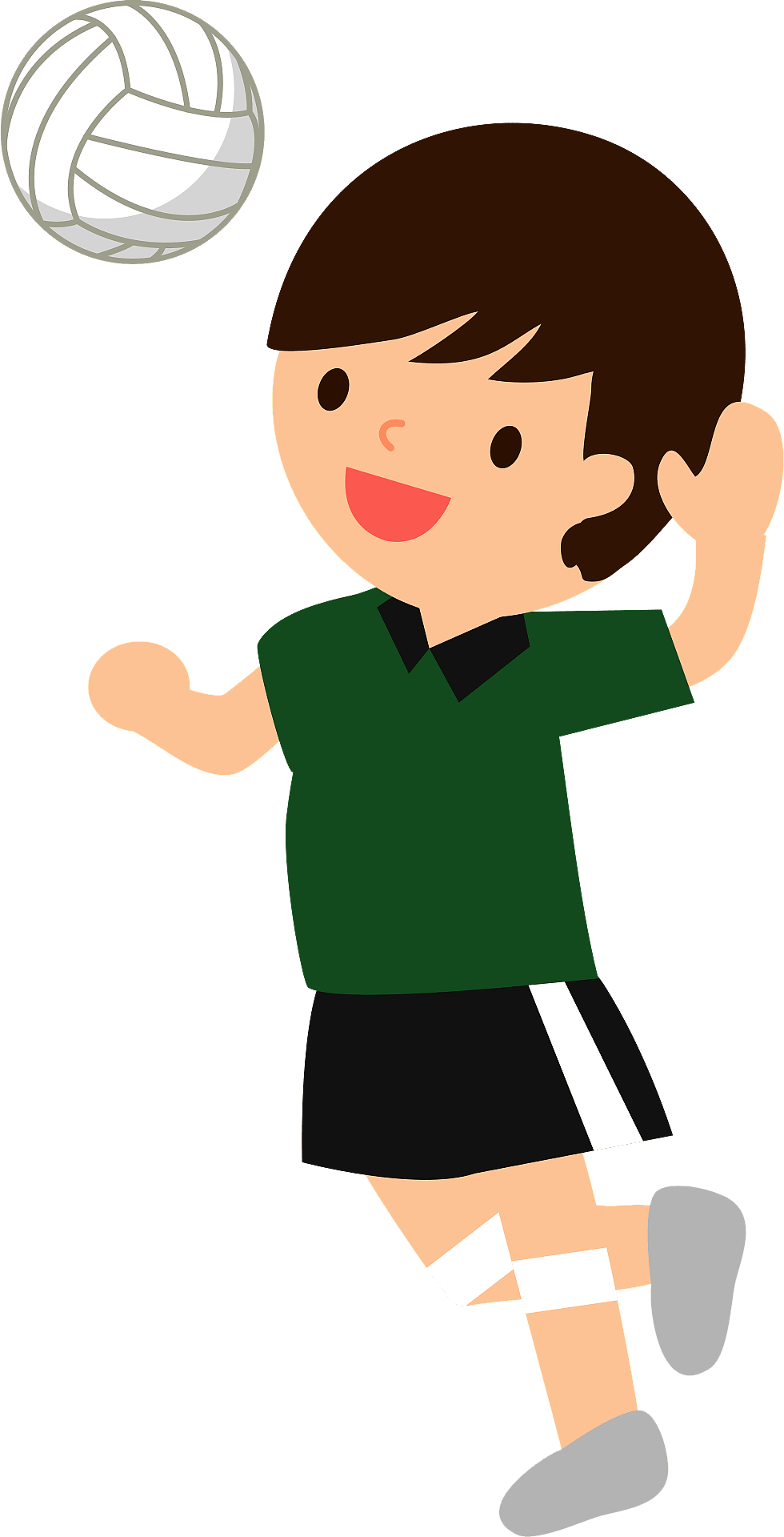 Volleyball Boy Clipart: Celebrate Young Athletes in Volleyball - Clip ...