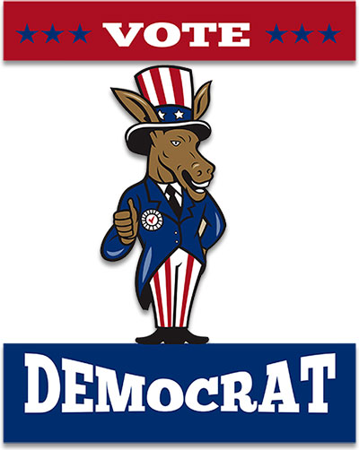 Political Clipart - Voting clip art, republican democrat clipart, hand ...