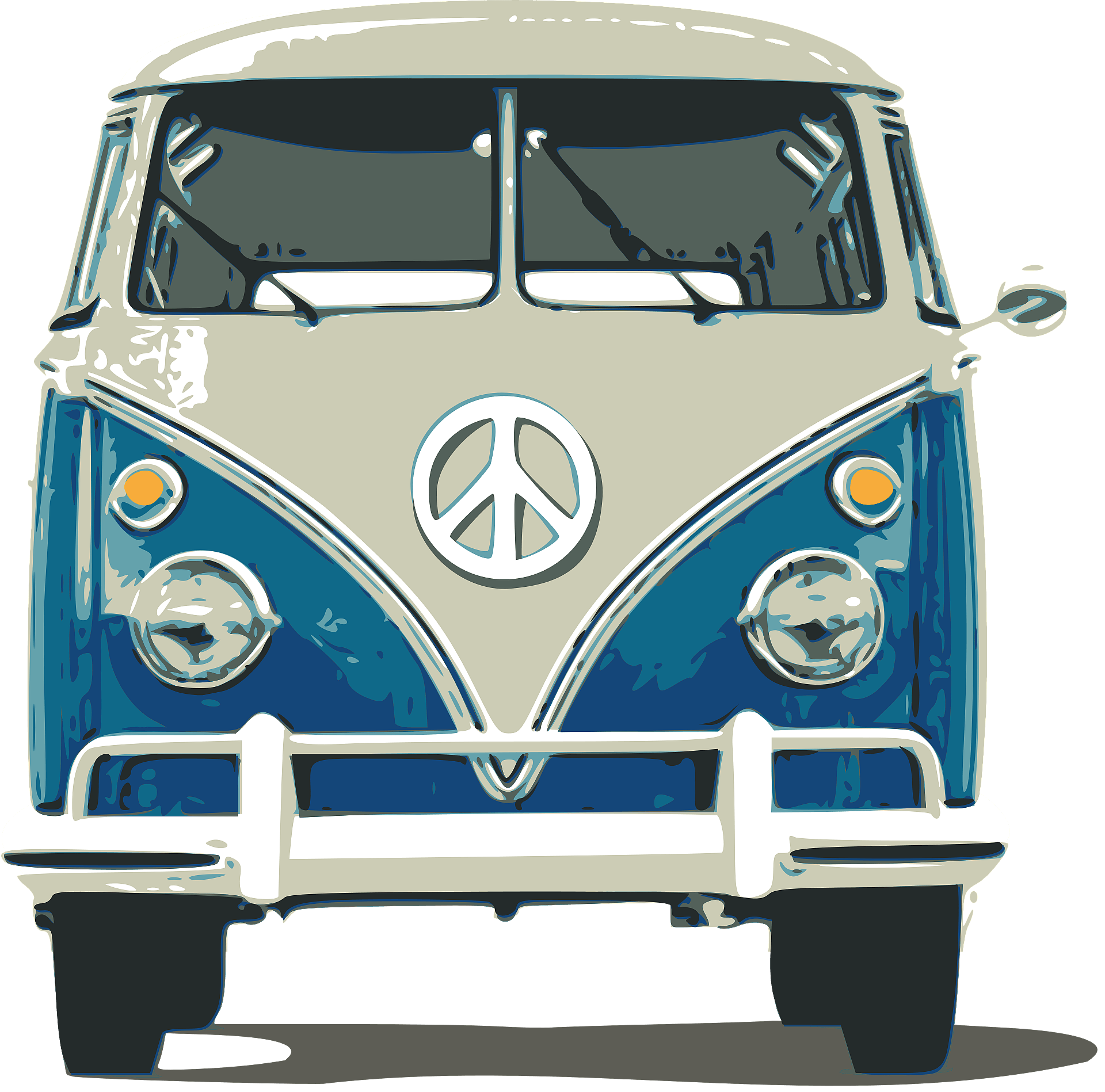 İllustration of VW Bus Silhouette free image download - Clip Art Library