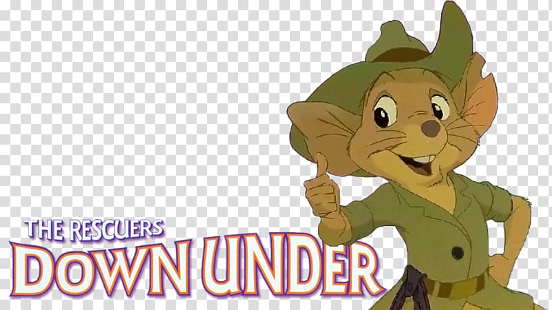 Fievel Mousekewitz from "The Rescuers Down Under" giving a thumbs-up in explorer outfit.