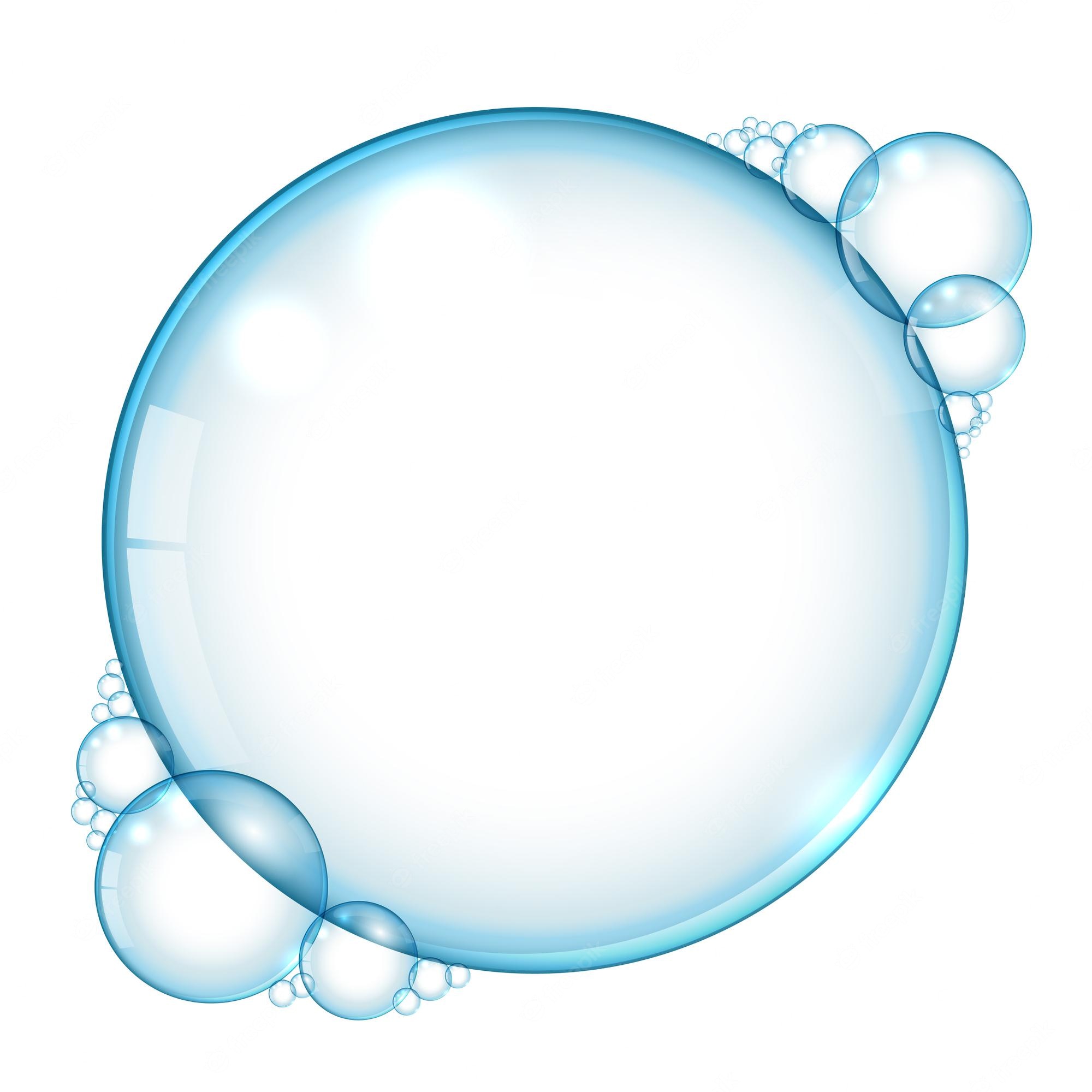 Water Soap Bubble PNG Image, Soap Bubbles In Blue Sea Water - Clip Art ...
