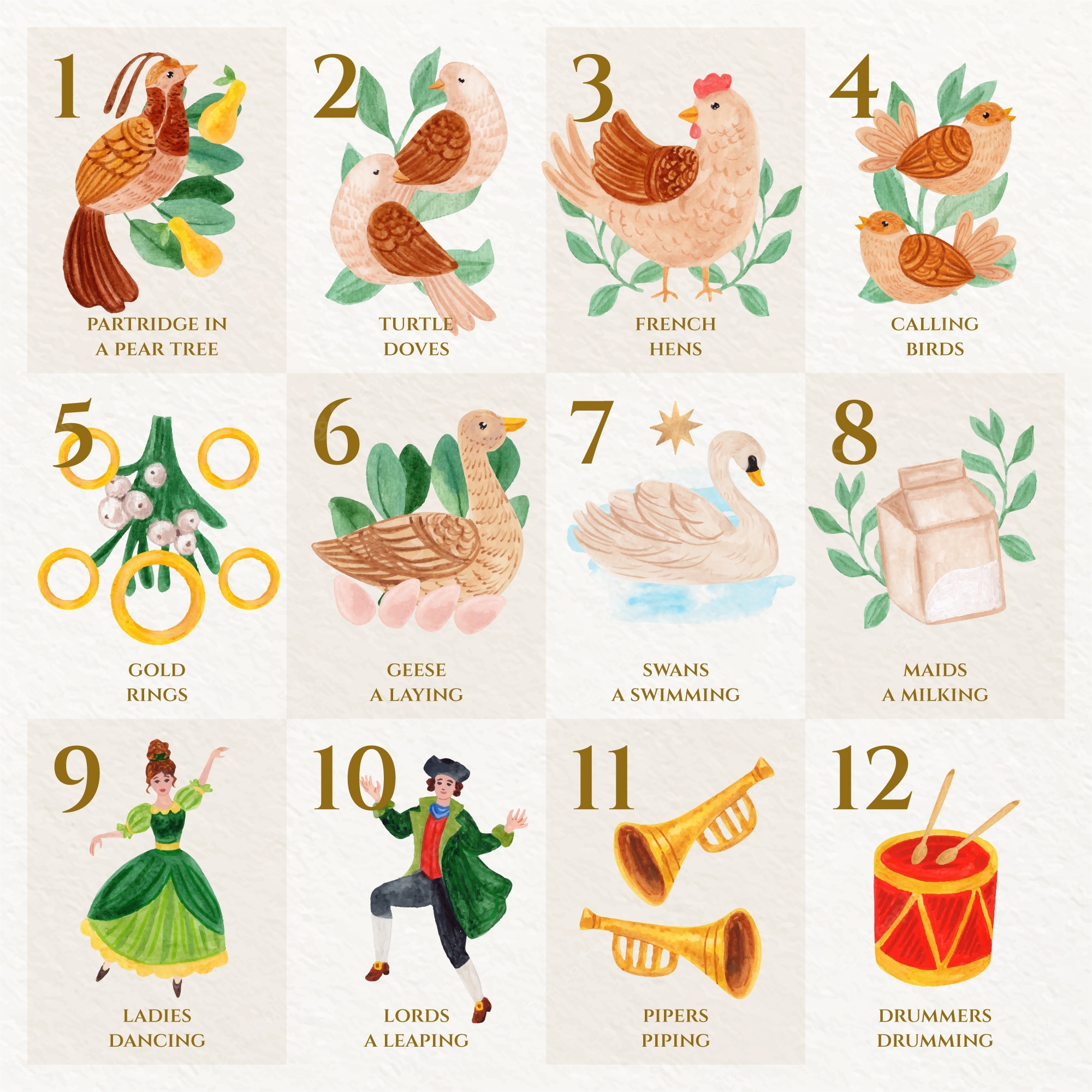 The Twelve Days of Christmas - Peak Roofing Contractors - Clip Art Library