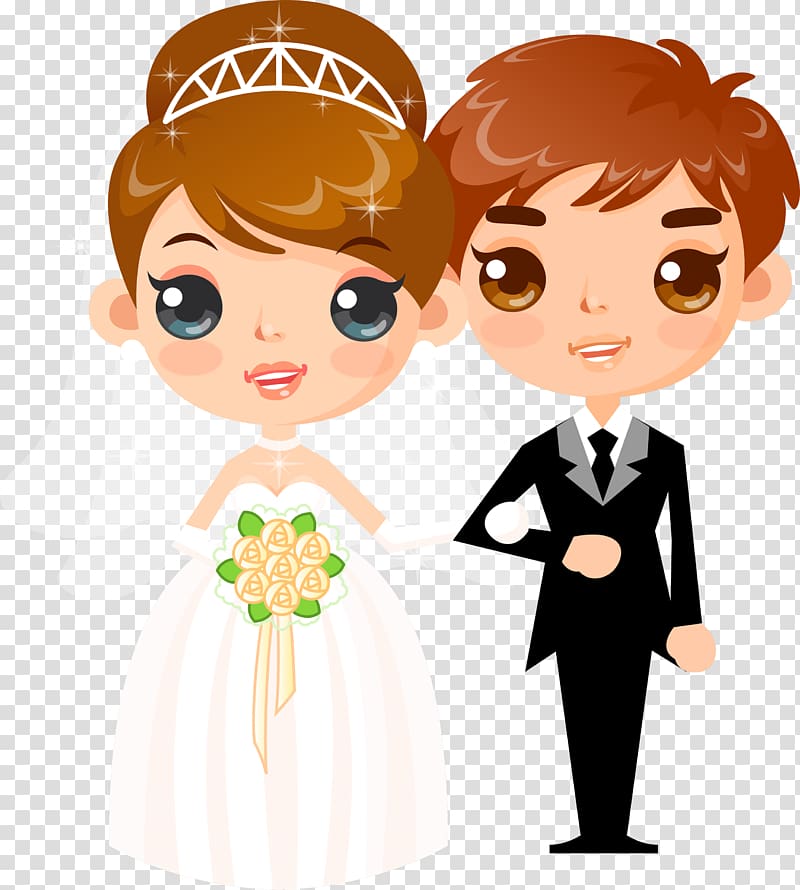 Wedding couple clip art, isolated vector Stock Vector Image & Art ...