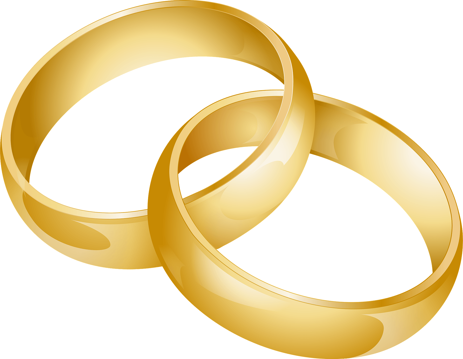 Wedding Rings with Diamond Overlapping Clipart Digital Download SVG PNG JPG  PDF Cut Files