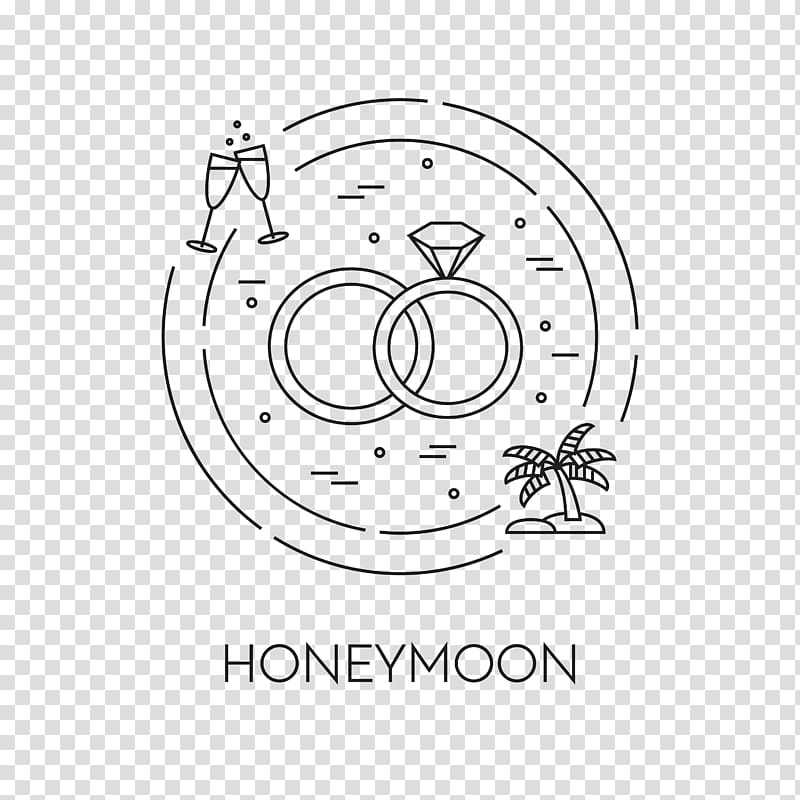 Honeymoon Design, Vector Illustration Eps10 Graphic Royalty Free - Clip