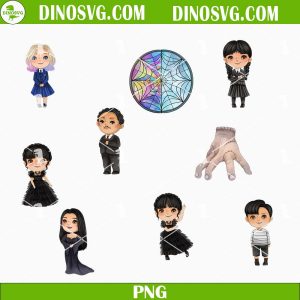Free Chibi Character PNGs - Stained Glass & Gothic Style Clipart