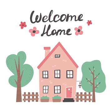 Free Vector  Welcome home background