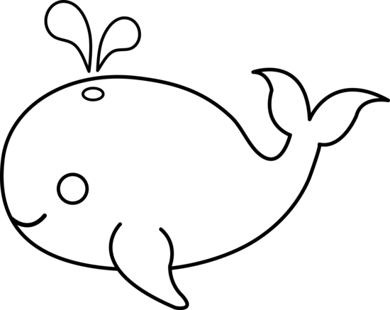 Cute Whale Illustration - Free Clipart for Kids & Educational Content