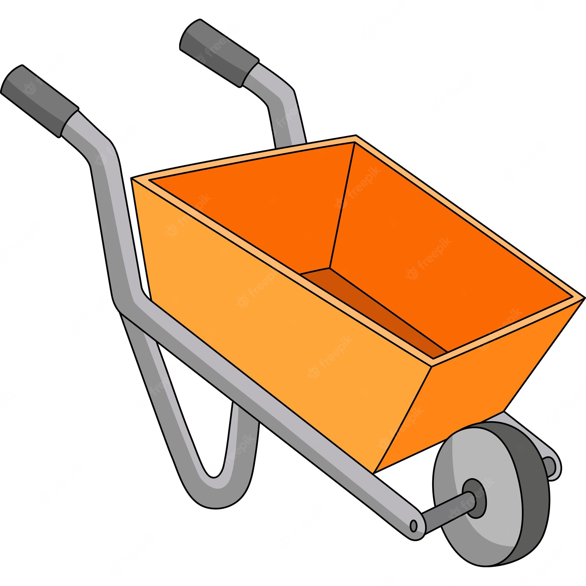 Wheelbarrow Vector Isolated Illustration Stock Illustration - Clip Art ...