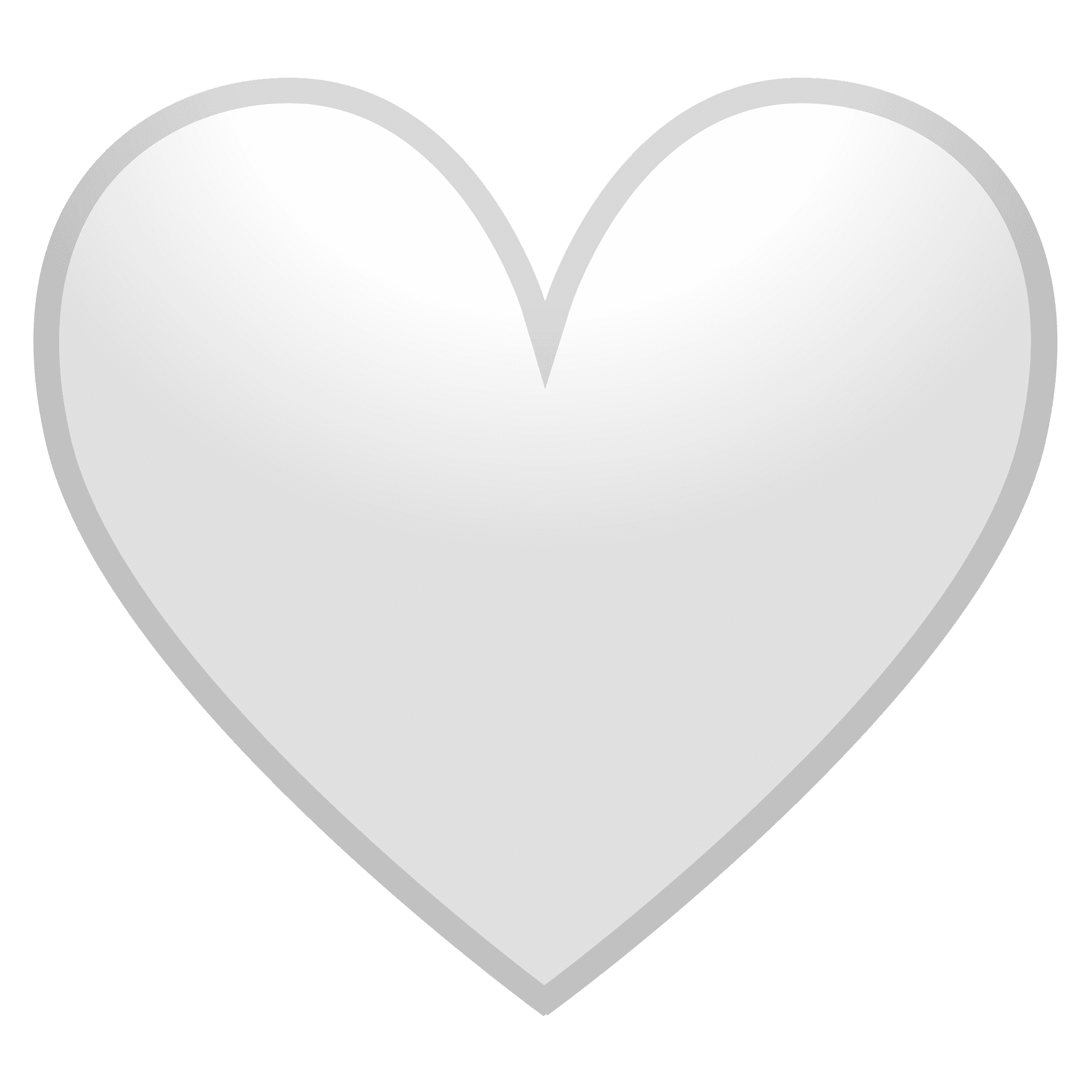white hearts - Clip Art Library