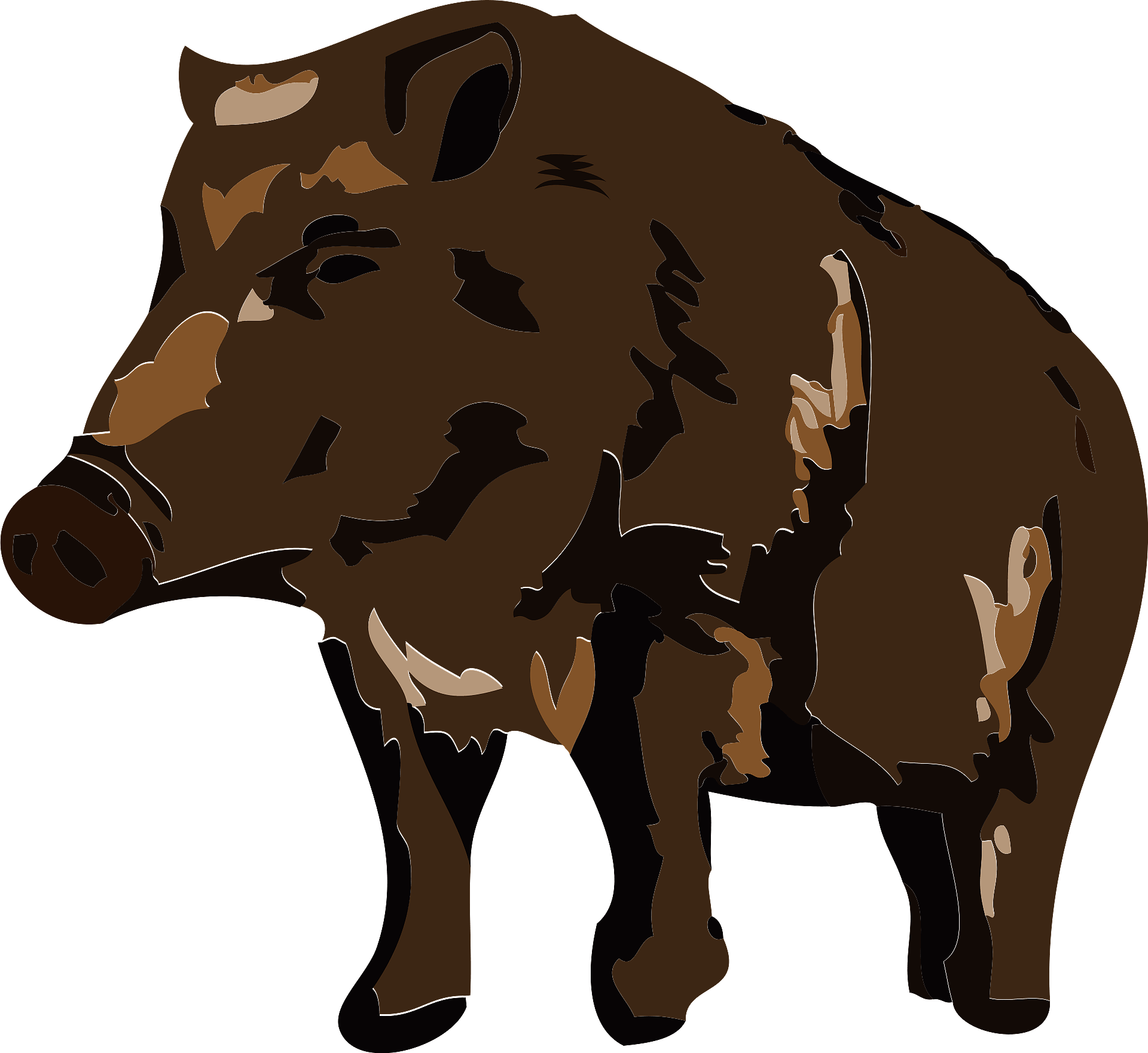 Wild Boar PNG Image, Japanese Cute Wild Boar, Cartoon, Lovely - Clip ...