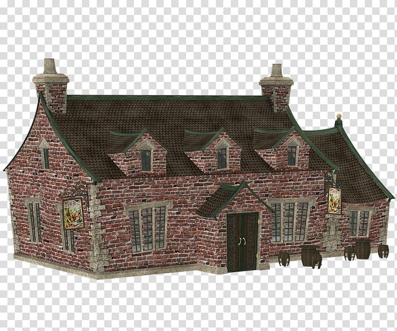Cozy Medieval-Style Pub Building - Free PNG Download
