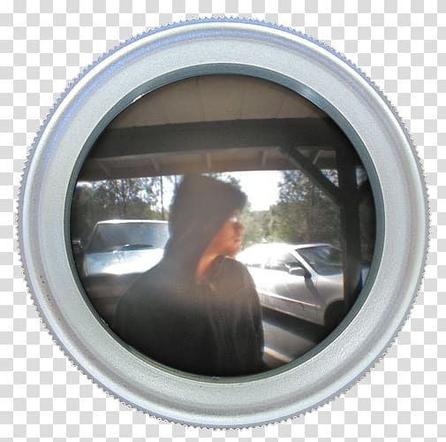Peephole View of Hooded Figure - Security & Privacy Concept Image