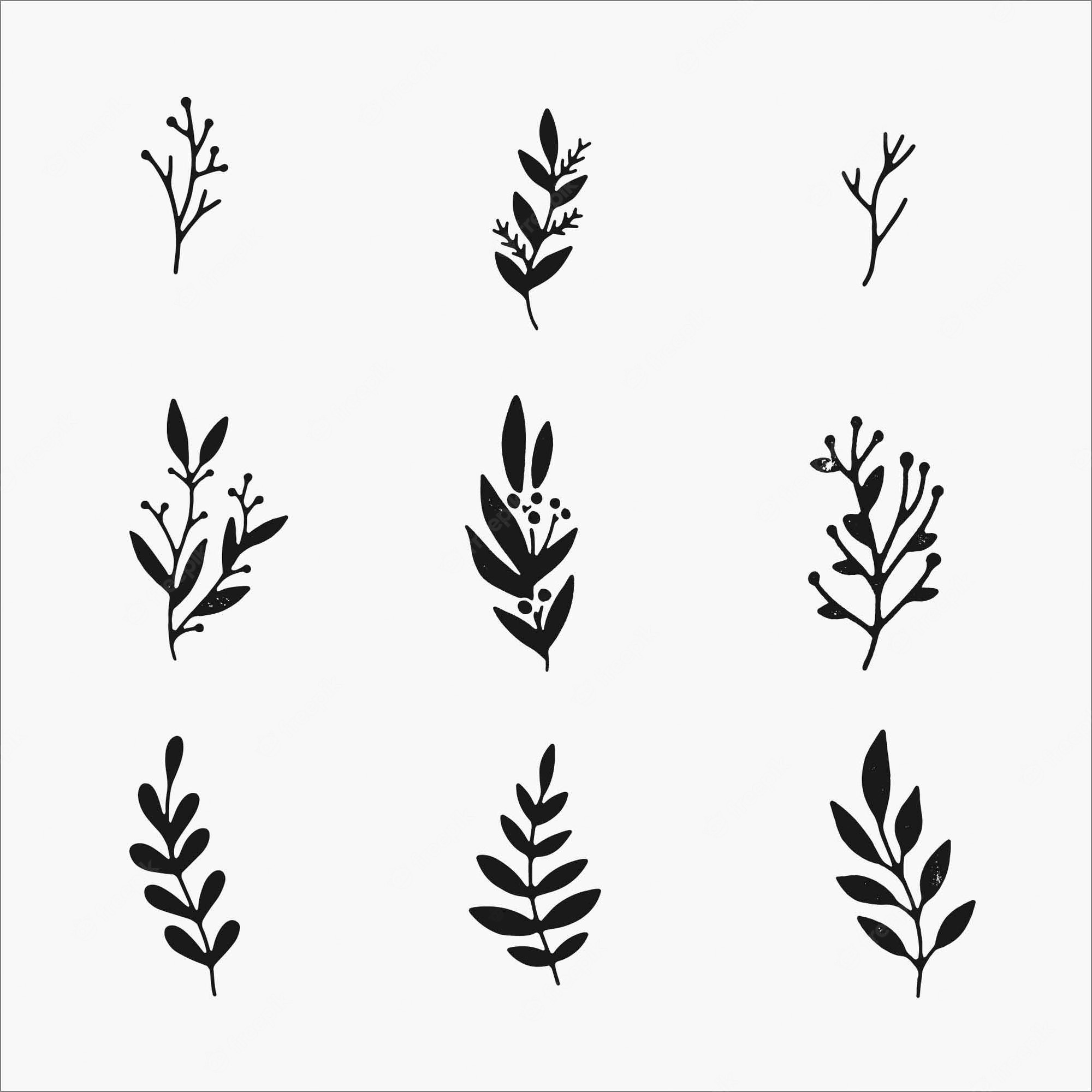 Free Winter Greenery Clipart Set · Pinspiry