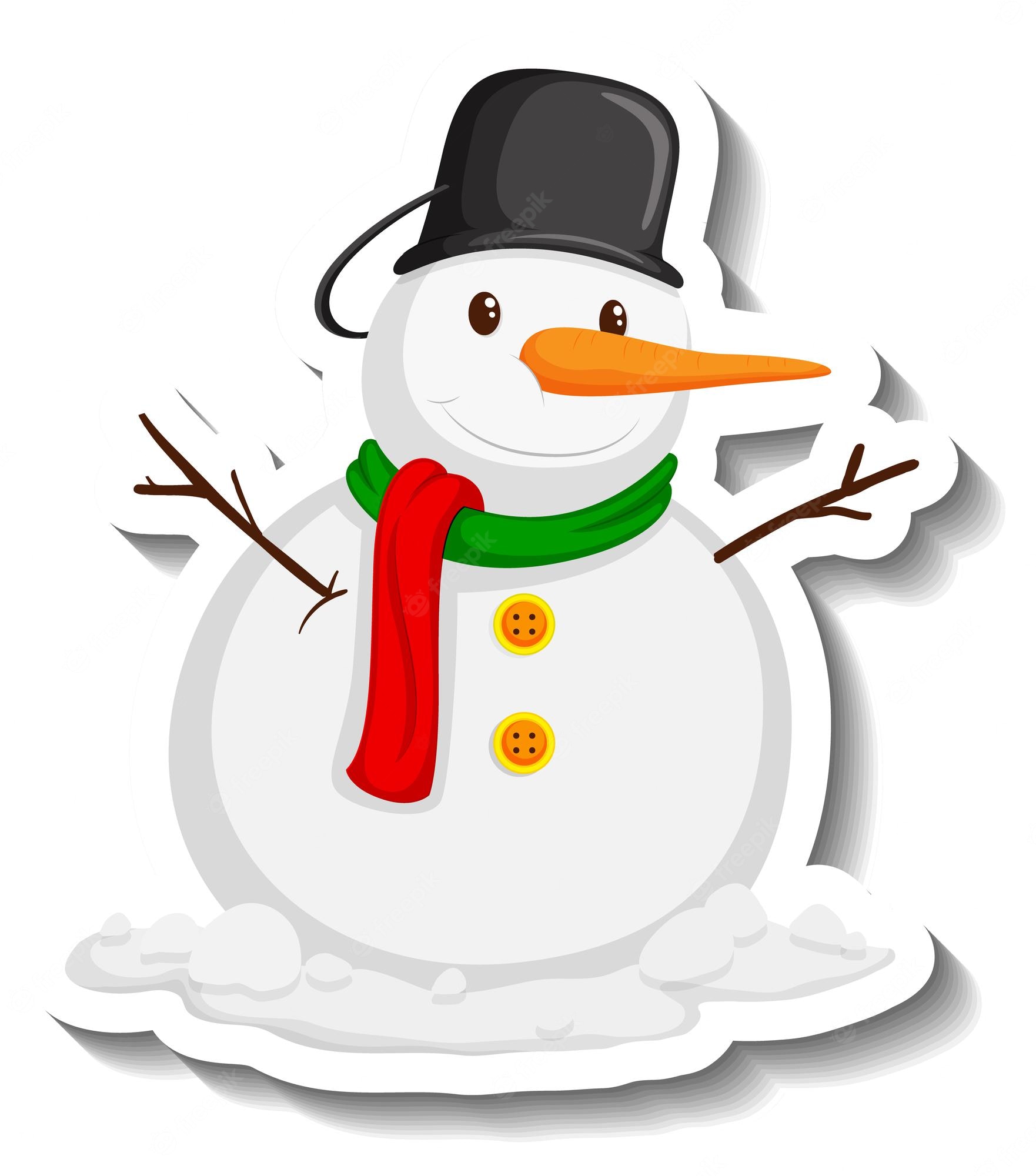 Snowman Clipart Cartoon - Snowman Free Clipart Transparent PNG - Clip ...