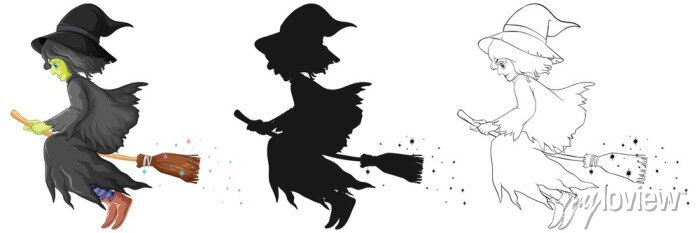 Witch Costume Outline Printable
