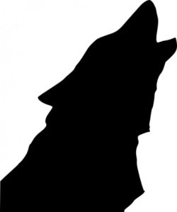 Howling Wolf Silhouette - Free Vector Graphic for Wildlife Design
