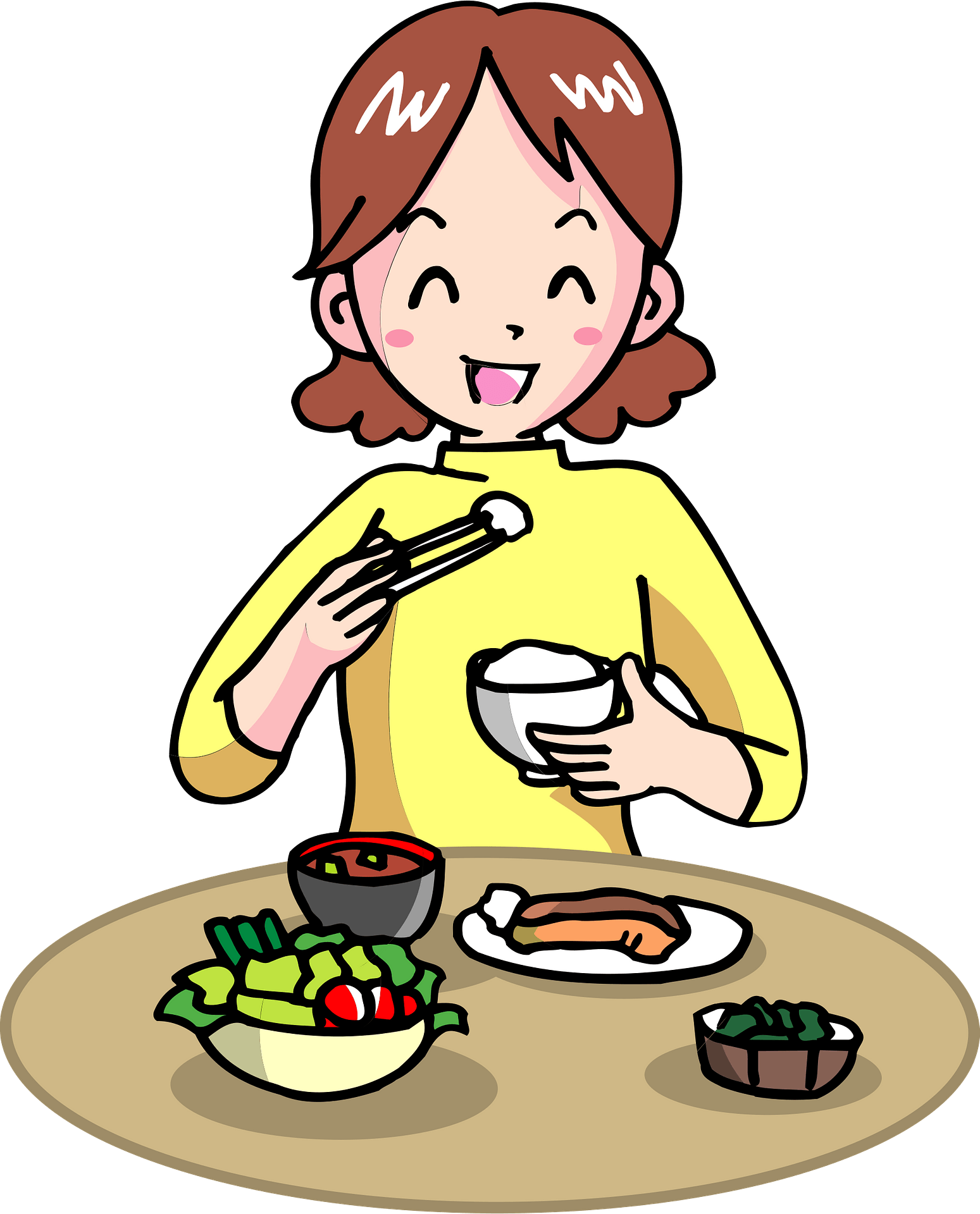 ladies-eatings-clip-art-library