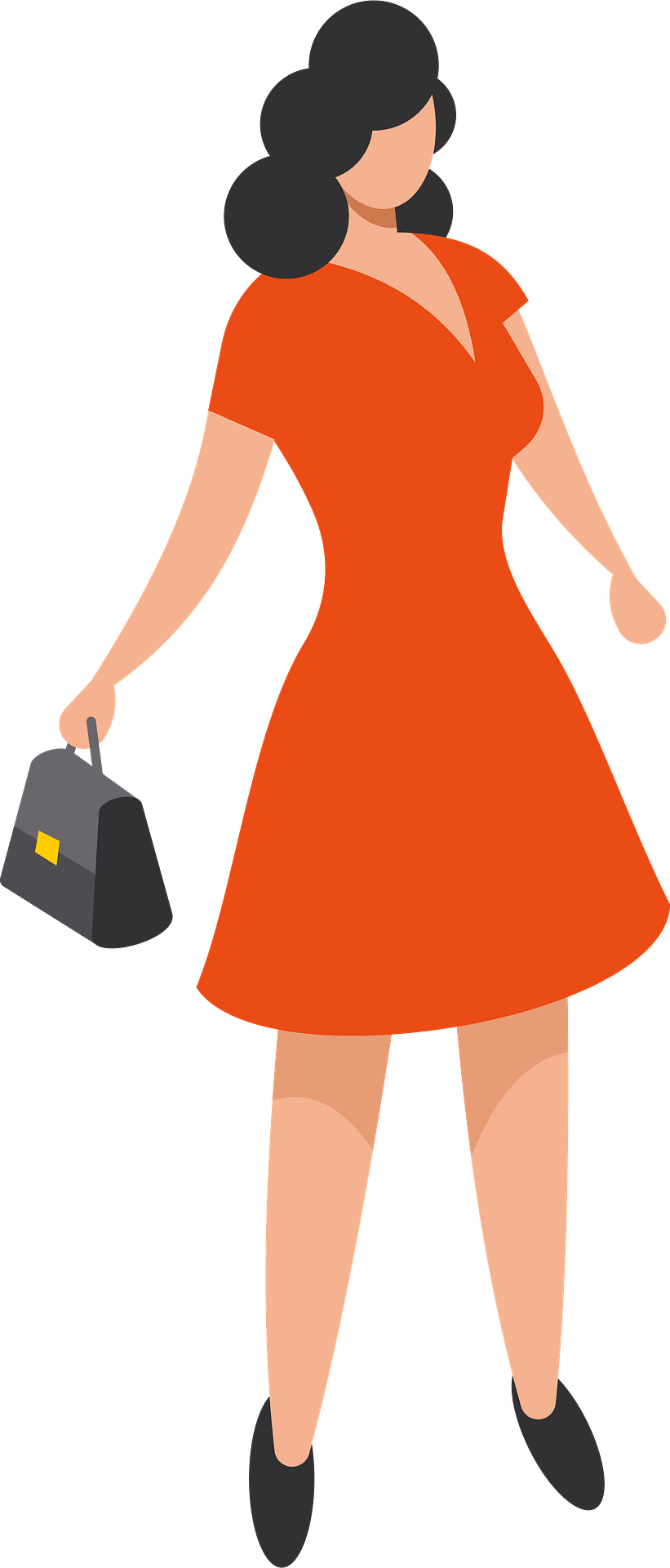 Illustration Of A Young Elegant Woman Holding Shopping Bags Royalty Free  SVG, Cliparts, Vectors, and Stock Illustration. Image 12906138.