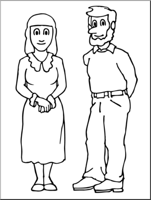 man and woman - Clip Art Library