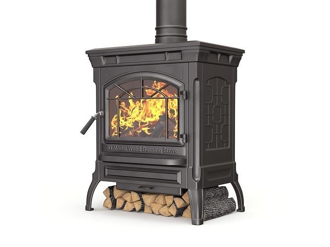 Premium Cast Iron Wood Burning Stove - Efficient, Classic Heating for Homes