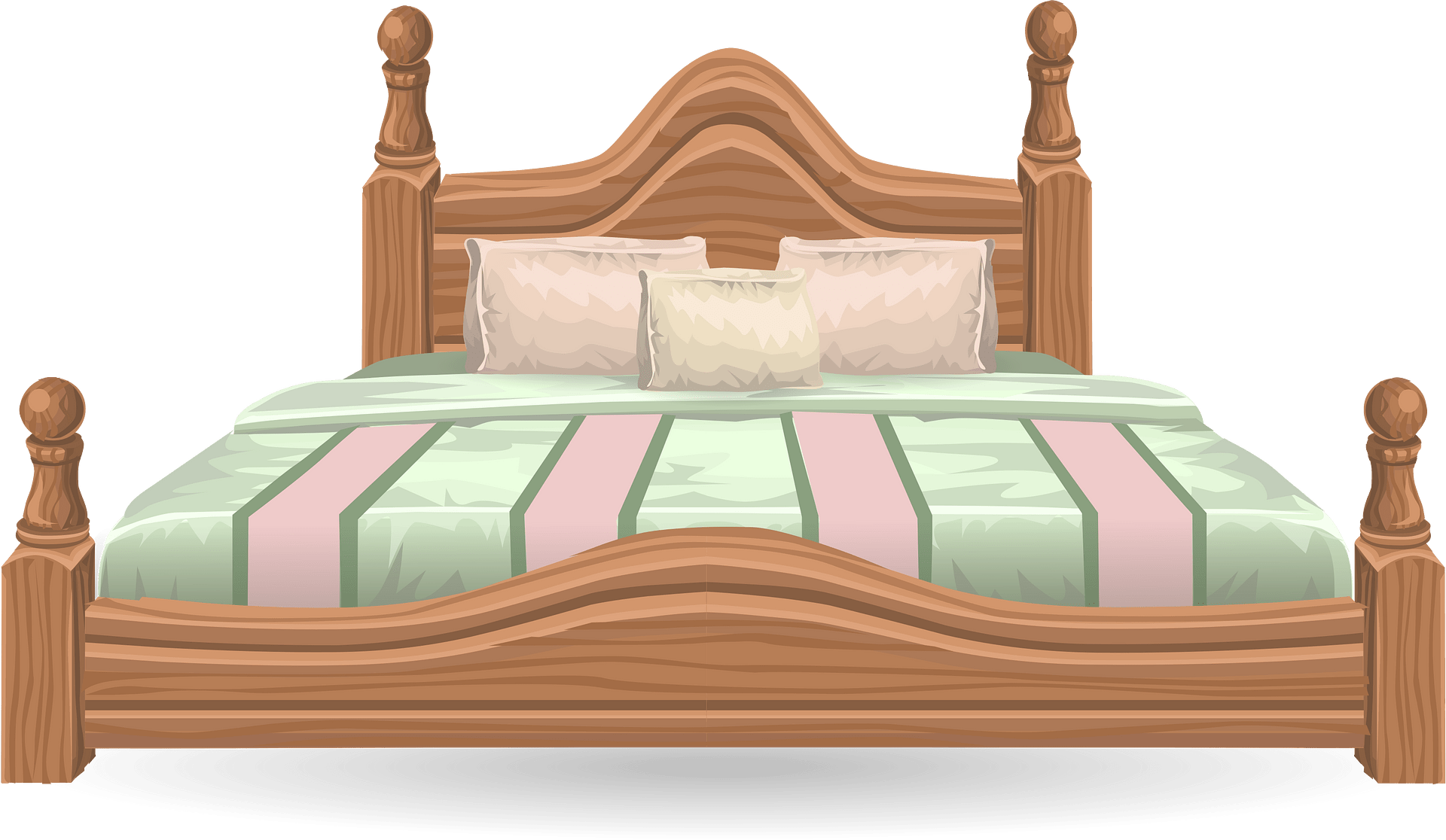 bed with border on side of mattress